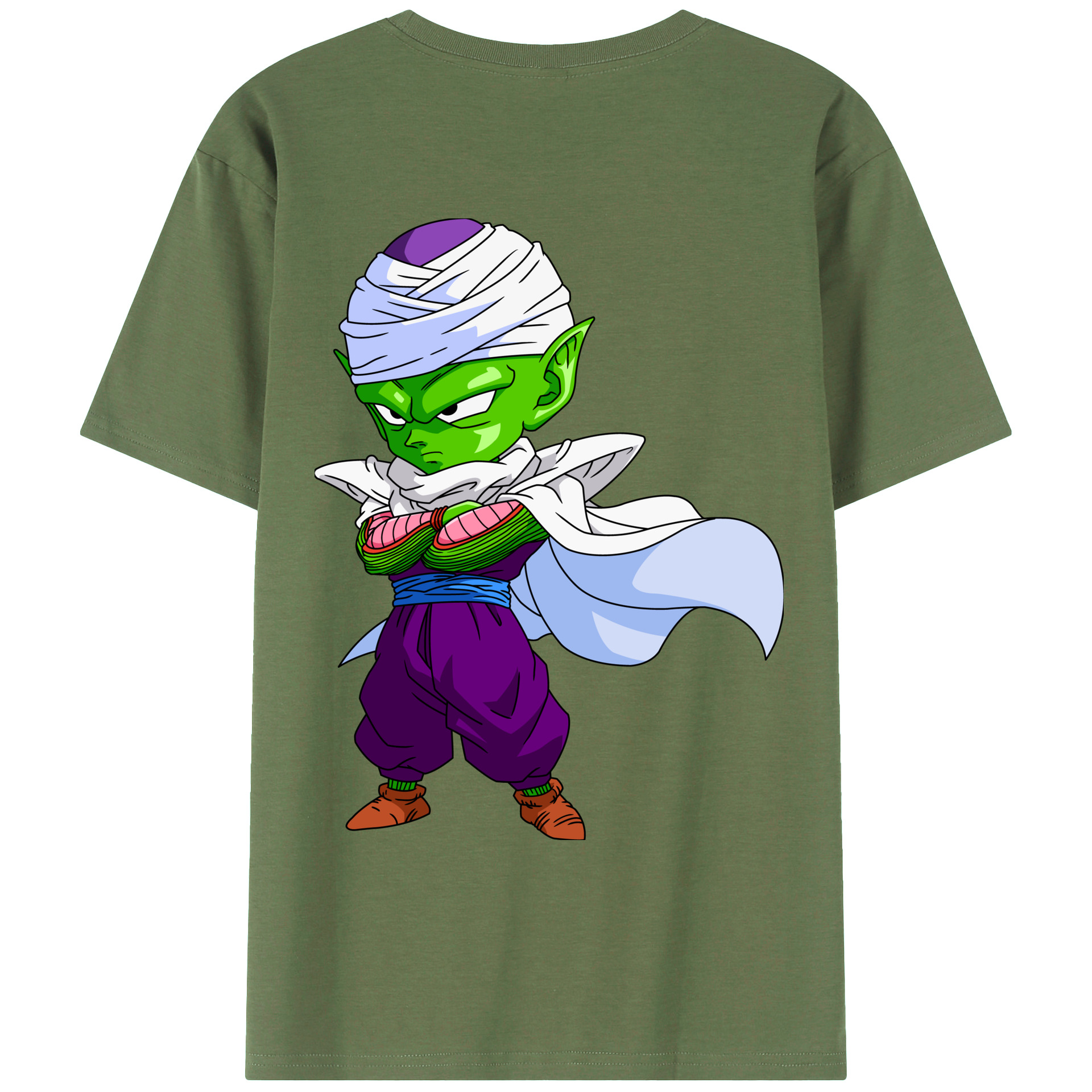 （画像用） ドラゴンボール ピッコロ DRAGON BALL Piccolo 綿100％ メンズ半袖Tシャツ（バックプリント） 通気性